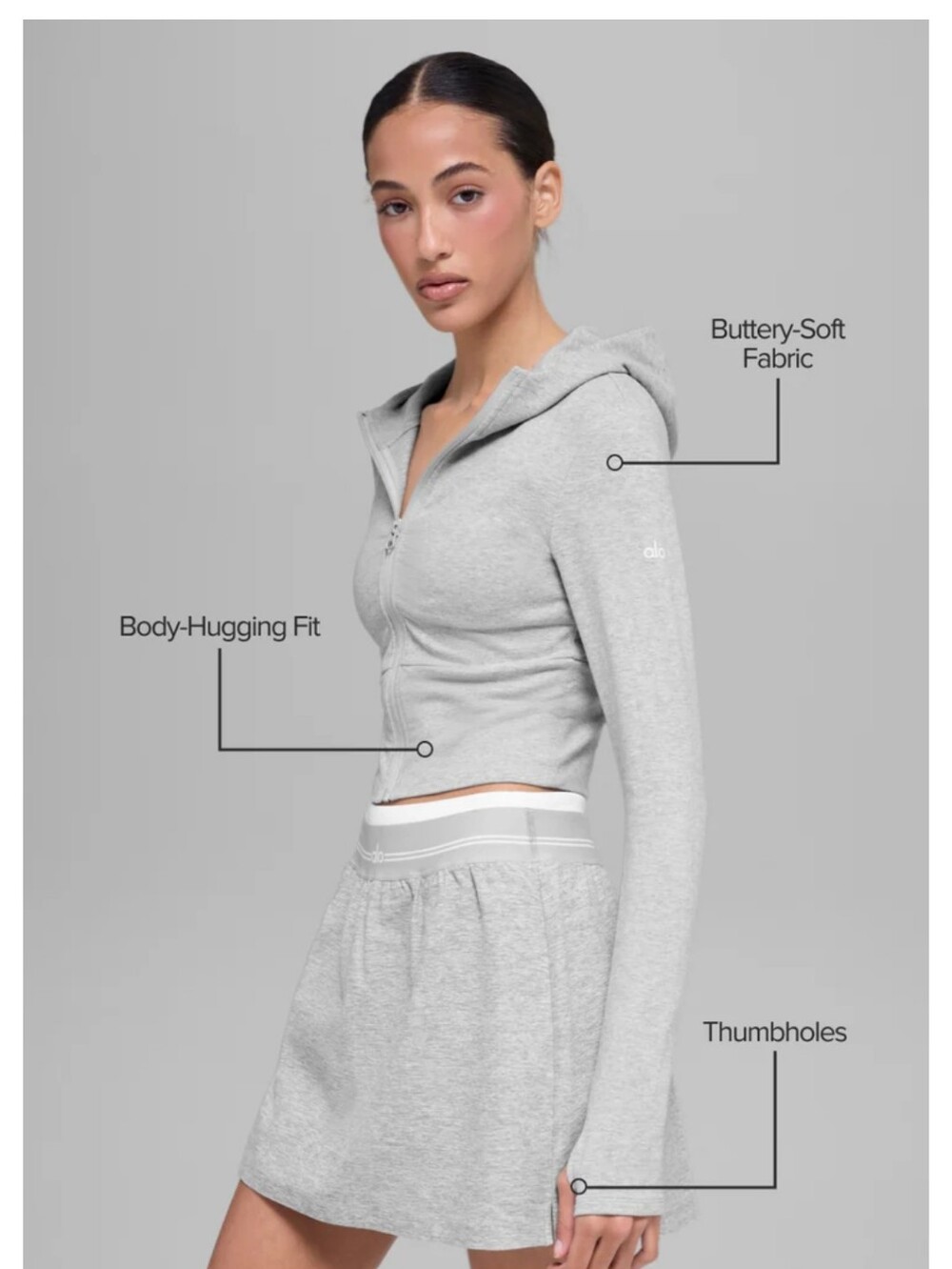 ALO NWT Sway Full Zip Hoodie